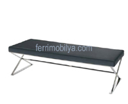 X METAL AYAKLI BENCH PUF F4 218